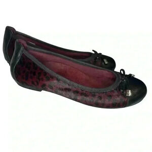 Vionic Minna Leopard Print Faux Calf Hair Ballet Flats | SZ 7 | Y2K